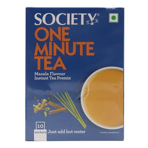 Society One Minute Instant Tea Premix - Masala Flavour, 140 g Sachets-1.webp